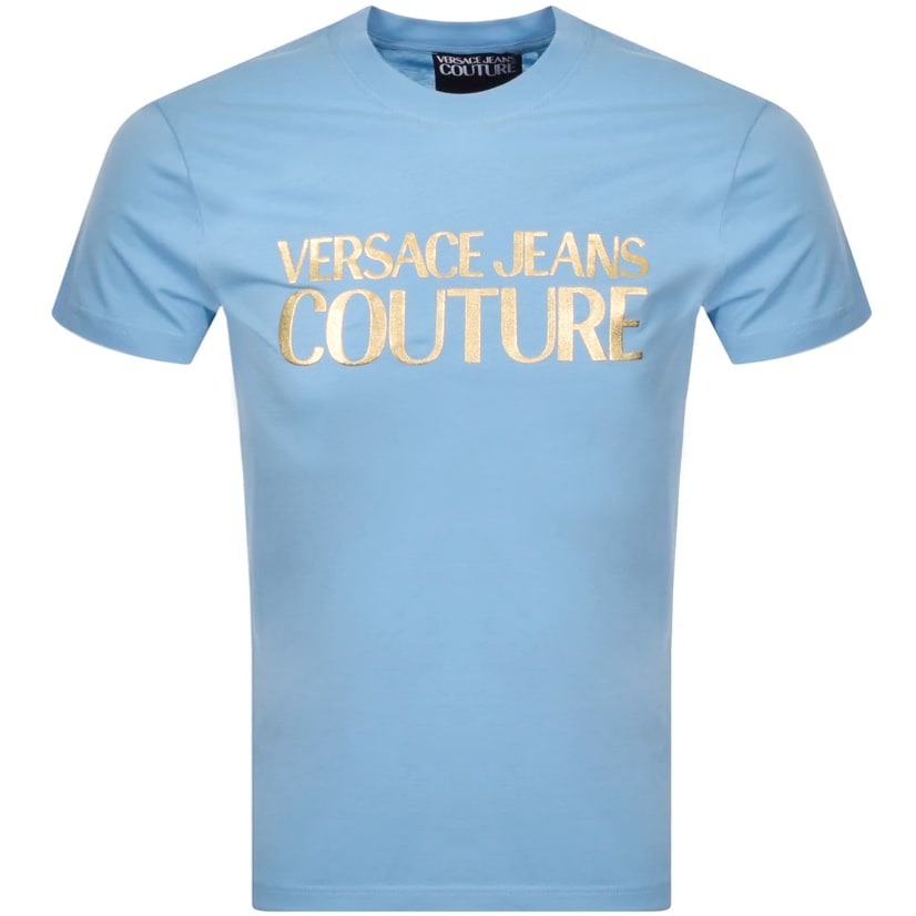 Alternative Image for ProductVersace Jeans Couture Foil T Shirt Blue1